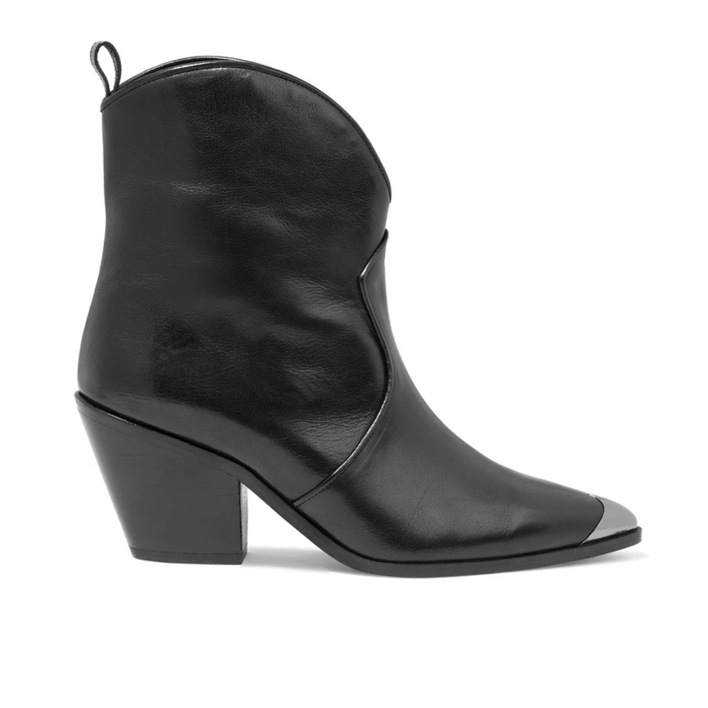 ANINE BING Easton embellished leather ankle boots
